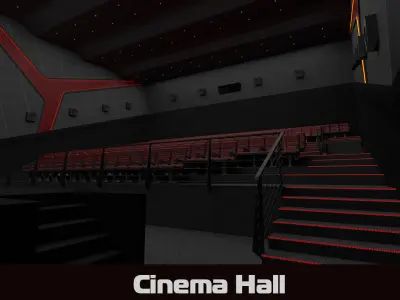 Cinema hall 3d model 3D model