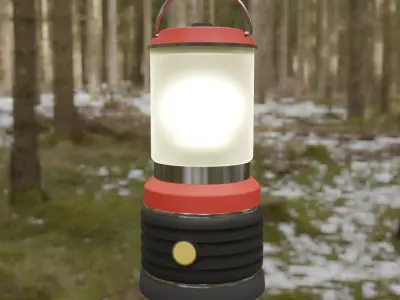 LED lantern 3D model