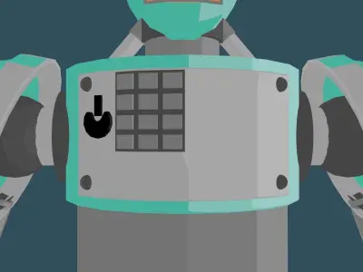 Robot 3D model 34