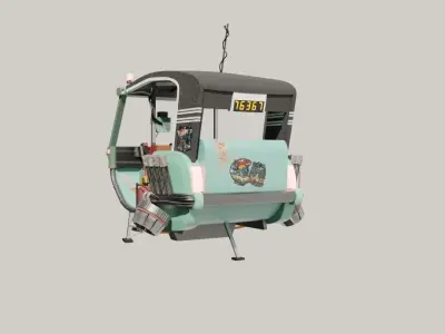 Sci fi tuk tuk 3D model