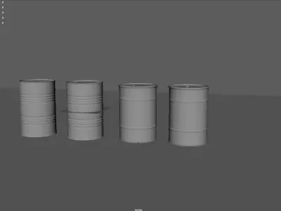 Metal Barrel 3d model 3D model
