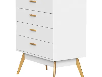 Chest of drawers Nordic Low-poly 3D model