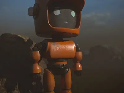 Love death robot Low-poly 3D model