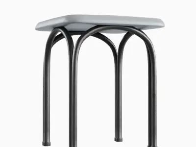 Steel Stool 05 3D model