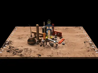 Little Helper Low-poly 3D model