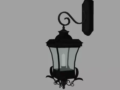 vintage lamp01 Low-poly 3D model