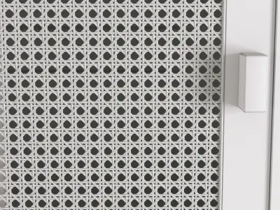 Cabinet Rattan 3D model