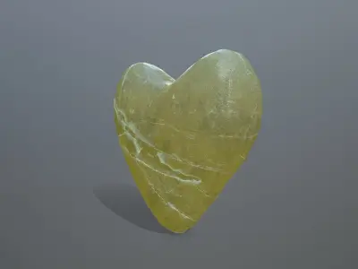 Broken Heart 11 Low-poly 3D model