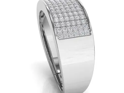 Small fancy mans ring 3D print model order