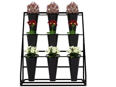 Flower Display Stand 3D model