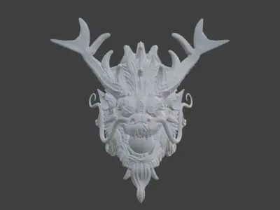 Head Dragon 3D model
