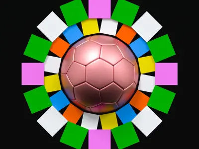  world cup female logo fifa 3D model