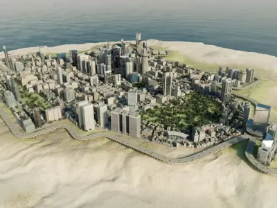 Archmodels vol 133 - city parts from different regions 3D model