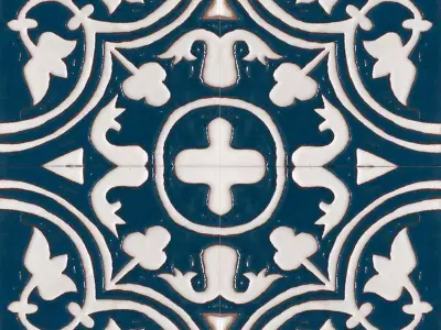 Talavera Blue White Ceramic Tile Texture  Texture