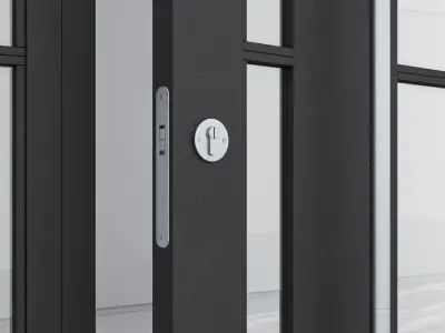Aluminium door 271 3D model