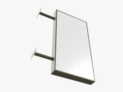 Store street sign mockup 04 3D model