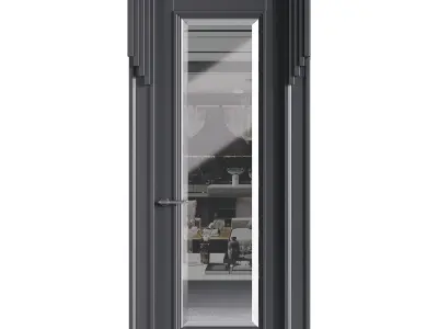 Modern entrance door 49 3D model