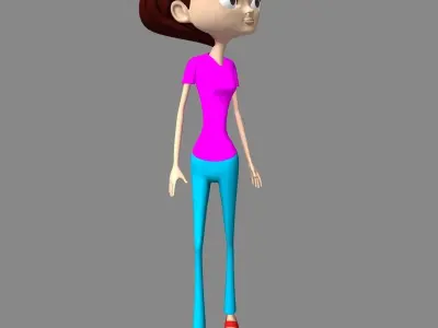 Cartoon Lisa 3D model