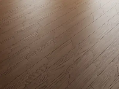 Unda Parquet By Foglie D Oro 3D model