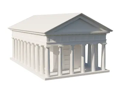 Temple of Theseus Low-poly 3D model