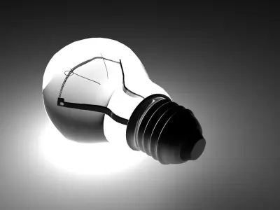 Light Bulb With Illuminating Animation 3D model