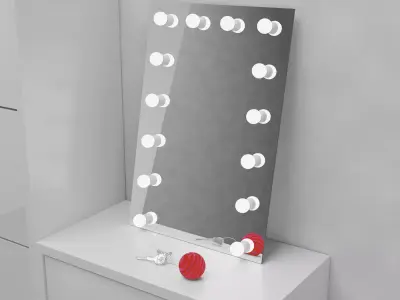 Mirror with light model 3D model