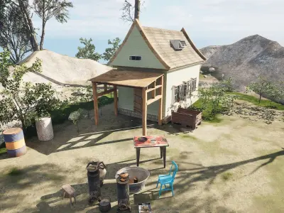 UE5 Warm Country For Game Movie VR 3D model