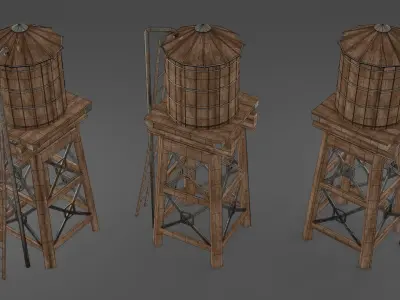 Water tank 3D model