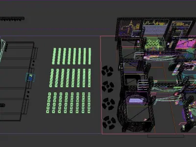 Cyberpunk stage 3D model