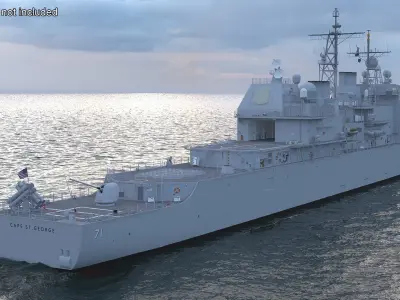  Military Ticonderoga Class Destroyer Ship CG-71 