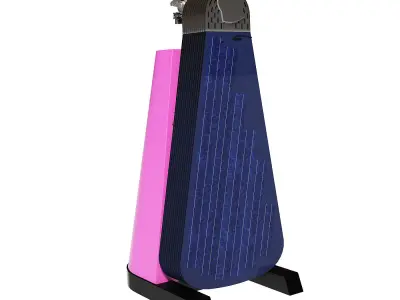 SmartFlower solar panel system Low-poly 3D model