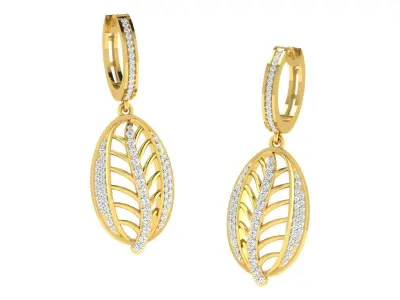 Pendant Earring Set 3dm STL OBJ FBX Render Details 3D print model purchase