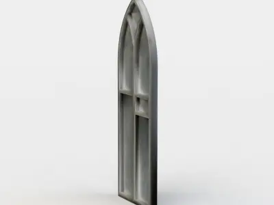 Window stained glass Low-poly 3D model