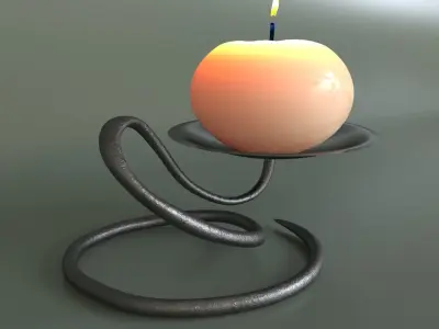 Table candlestick 3D model