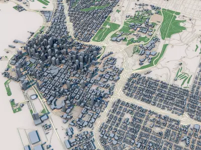 San Diego City California United States 3D model