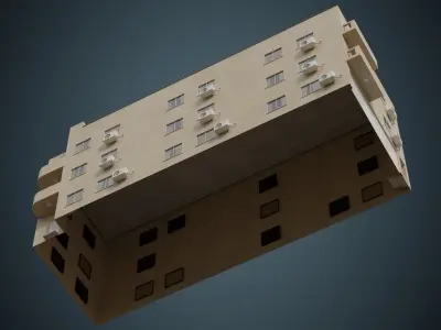 Building 6A Low-poly 3D model purchase