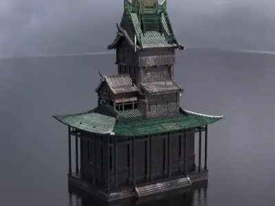 Temple Ruin 5 3D model