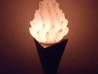 FLAME LAMP 3D print model