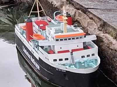 MV Isle of Arran 3D Printed rc working ferry ship 3D print model