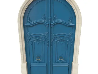 Entrance classic door 33 3D model