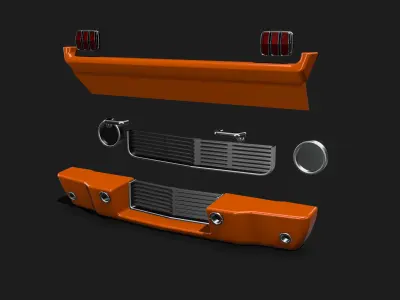 1965 Mustang GT350R Detail Up set 3D print model