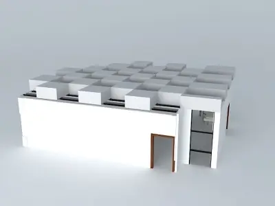 Museum interior 3D model