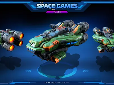 SPACE Games Vol-03 Low-poly 3D model