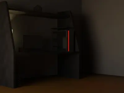 Desk Room Free 3D model