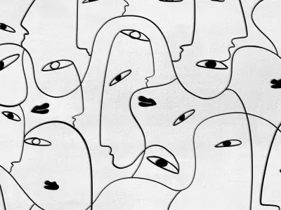 Crowd of Faces  Texture