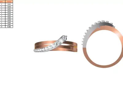 Ladies-Elegant Stone Rings For Womens 135 3D print model
