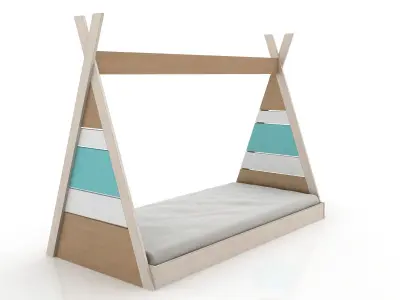 Montessori Apache Bed Low-poly 3D model