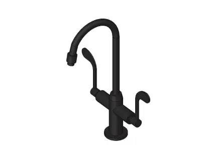 Kohler Sink Faucet with wristable Handles 3D model