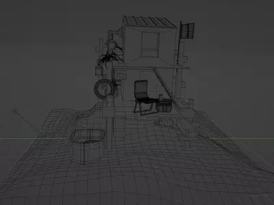 stylized cabin 3d model 3D model