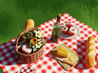 Picnic 3D model